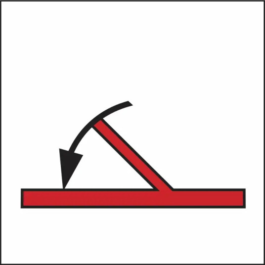 A class fire door self closing Selvklebende 20x20cm Etterlysende