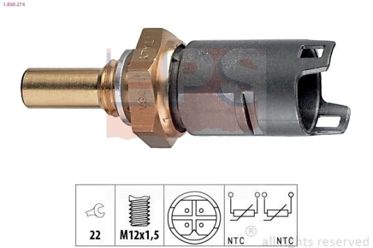Sensor, motortemperatur EPS 1.830.274