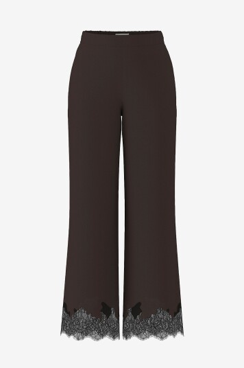 Object Bukser objDalme MW Lace Pants E AW Fair Brun Object Bukser objDalme MW Lace Pants E AW Fair Brun