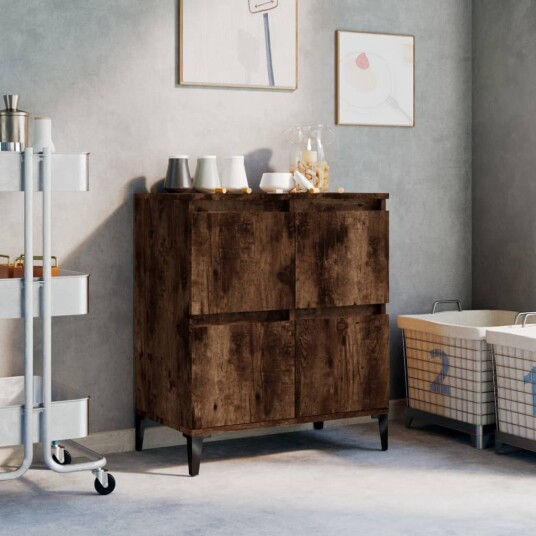 Skjenk røkt eik 60x35x70 cm konstruert tre
