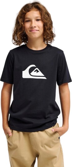 Quiksilver Ev Comp Logo Ss Youth   Black   16