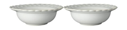 PotteryJo Tulipa dyp tallerken 23 cm 2 stk hvit PotteryJo Tulipa dyp tallerken 23 cm 2 stk hvit