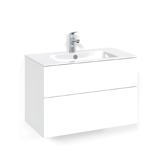 Macro Design Crown Plain Servantskap 2 Skuff - med Light Servant Hvit / 80cm 8