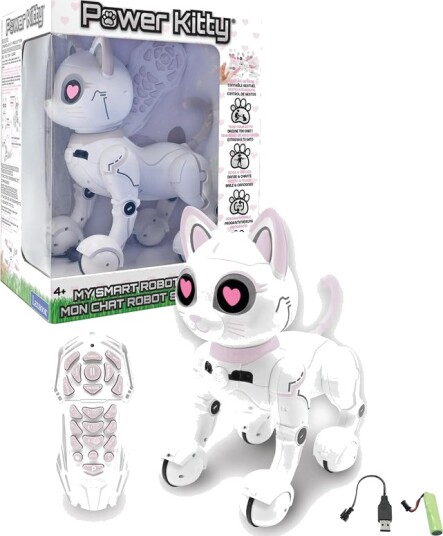Lexibook Power Kitty Interaktiv Robotkatt med Fjernkontroll for Barn 3+