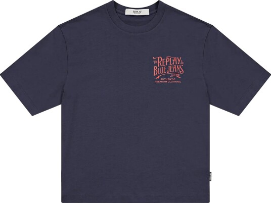 Replay Over Jersey T Shirt Blue 6 A