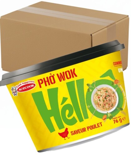 12 stk Pho Wok Bowl Chicken Flavor   Pho med Kyllingsmak   HELLO   Hel Eske Vietnam