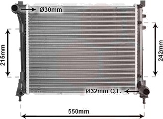 VAN WEZEL 73002098 Radiator motorkjøling VAN WEZEL 73002098 Radiator motorkjøling