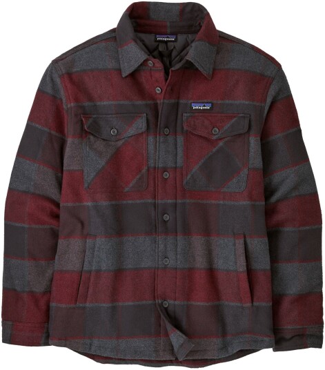 Patagonia Men's Lw Insulated Fjord Flannel Shirt William: Ink Black M Patagonia Men's Lw Insulated Fjord Flannel Shirt William: Ink Black M