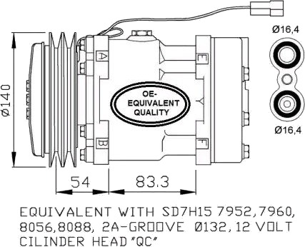 AC kompressor NRF 32274