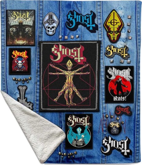 Rocksax Ghost Battle Vest Sherpa Fleece Throw 50 in x 60 in 78899321