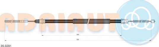 Bremsewire ADRIAUTO 35.0291