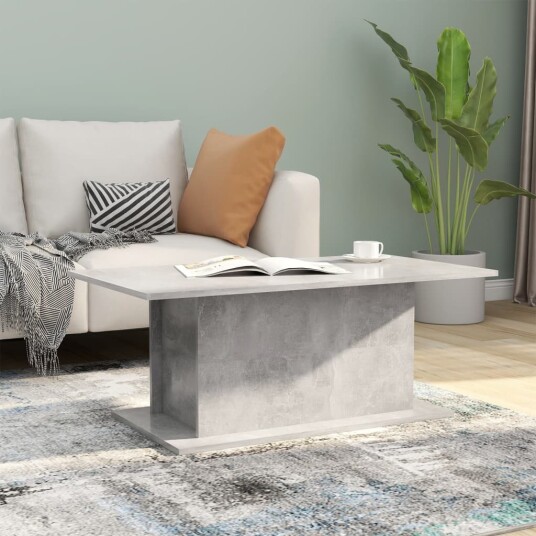 vidaXL Salongbord betonggrå 102x55,5x40 cm sponplate