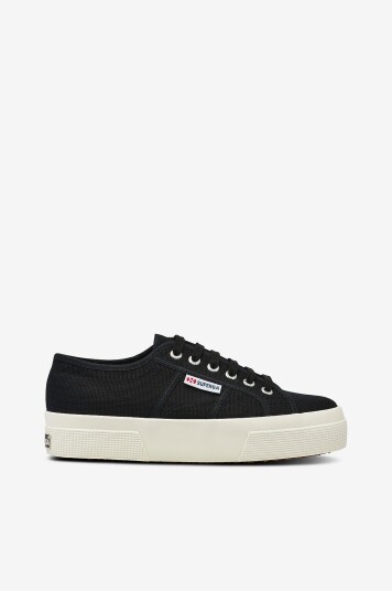 Superga Joggesko 2740 Platform Svart Superga Joggesko 2740 Platform Svart