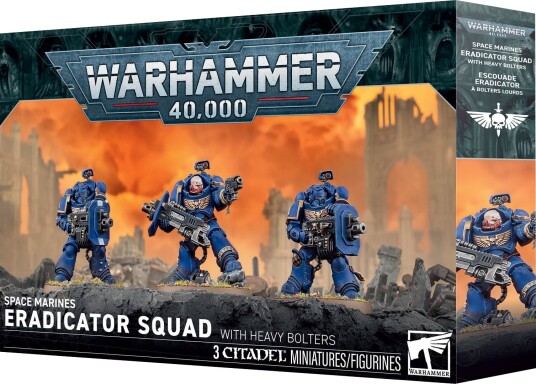 Warhammer 40,000 Space Marines Eradicator Squad with Heavy Bolters