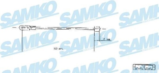 Tautrekk, håndbremse SAMKO C0578B