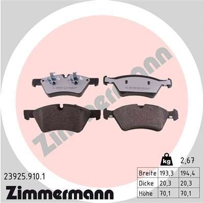 Bremseklosser ZIMMERMANN 23925.910.1