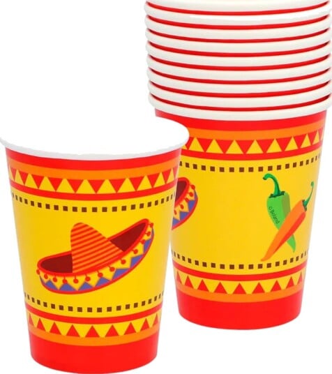 Boland Party Partners Pappkopper Fiesta - 10-pakning