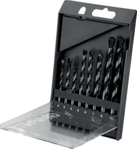 Bore-/Betongbor-Sett, 8 Deler - 4, 5, 5, 6, 6, 7, 8, 10 Mm