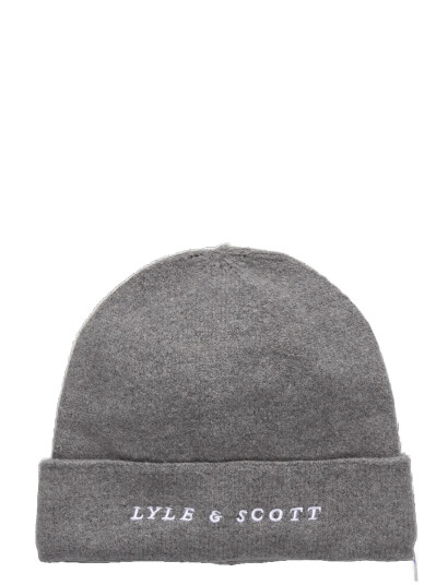 Lyle & Scott Script Beanie Grey ONE SIZE Lyle & Scott Script Beanie Grey ONE SIZE