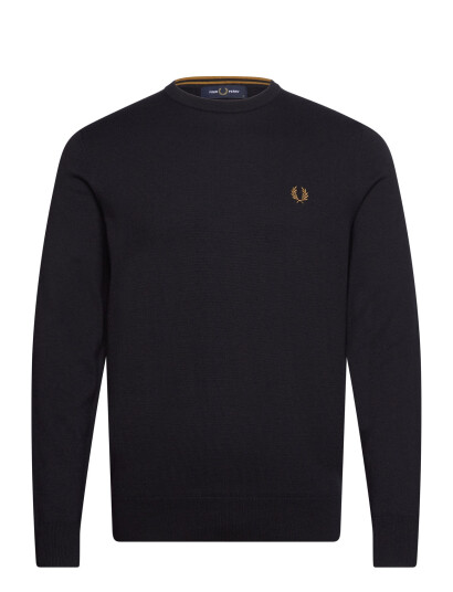 Fred Perry Classic C/N Jumper - Navy - M Fred Perry Classic C/N Jumper - Navy - M
