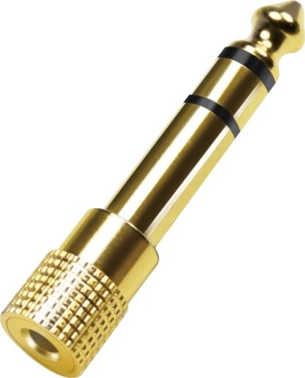LogiLink 6,35mm til 3,5mm Lydadapter - Gullbelagt