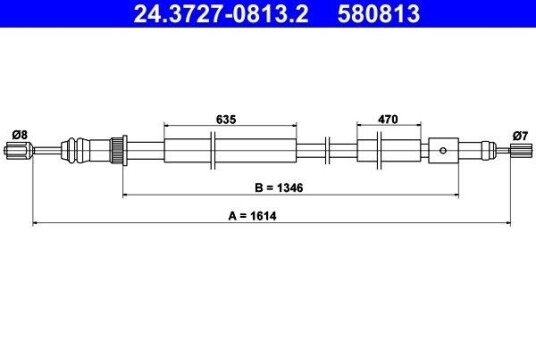 Bremsewire ATE 24.3727 0813.2