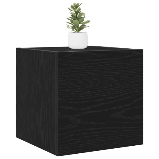 TV skap 2 pcs Svart 30.5 x 30 x 30 cm Konstruert tre TV skap 2 pcs Svart 30.5 x 30 x 30 cm Konstruert tre