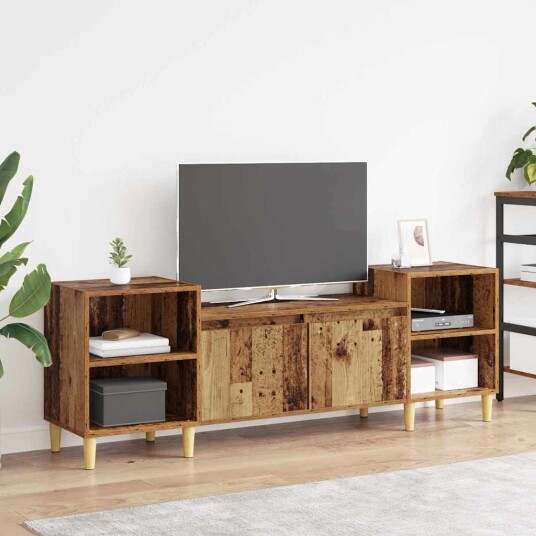 TV skap Gamle tre 160 x 35 x 55 cm Konstruert tre