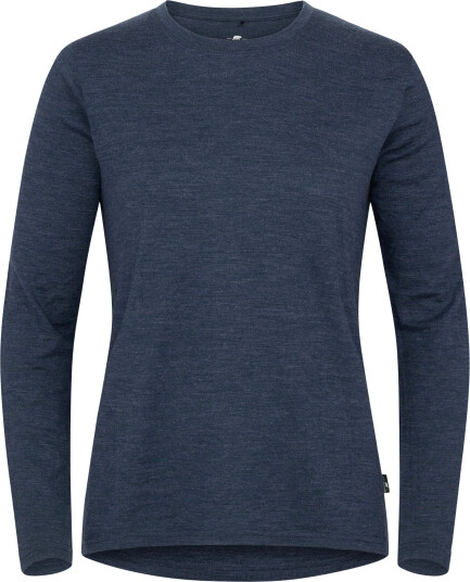 Gridarmor Women"s Merino Wool Ls Tee Navy Blazer Melange L