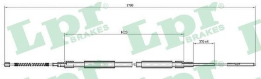 Tautrekk håndbremse LPR C0306B Tautrekk håndbremse LPR C0306B