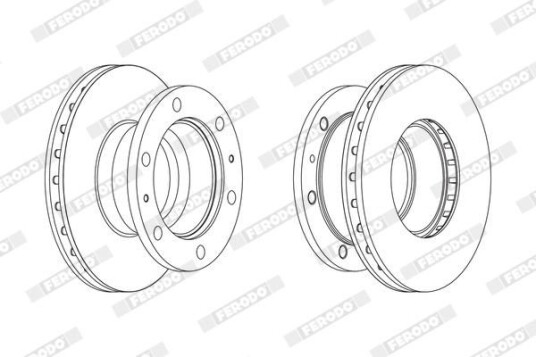 Bremseskive FERODO FCR338A