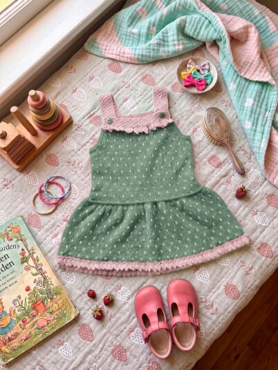 House Of Yarn IR 07-08e Strawberry kjole
