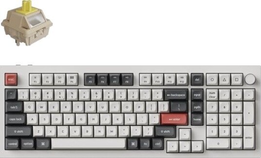 Keychron Q5 Ultra 8K Wireless Mechanical Gamingtastatur ANSI Hvit Q5U-P4