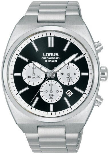 Lorus Herreklokke RT361KX9 Sports Sort/Stål Ø43 mm
