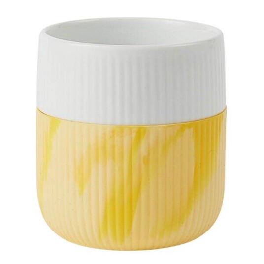 Royal Copenhagen Riflet Contrast krus 35 cl solskinn gul Royal Copenhagen Riflet Contrast krus 35 cl solskinn gul