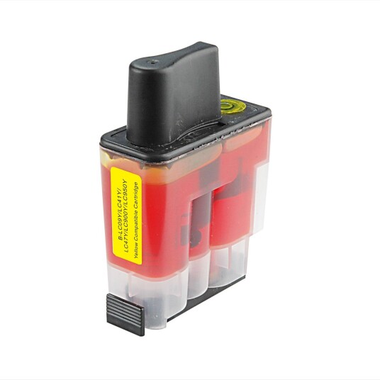 Brother LC900Y blekkpatron - kompatibel - Gul 17,5 ml Brother LC900Y blekkpatron - kompatibel - Gul 17,5 ml