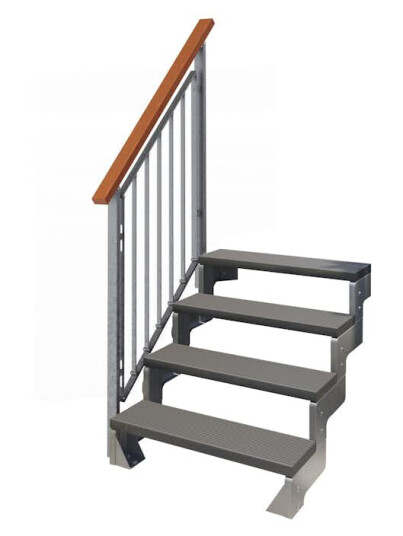 Hagetrapp Dolle Gardentop Trimax med Nordic Rekkverk
