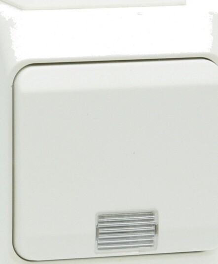 Bryter Malmbergs Nordic Puls m/Lampe IP44 Hvit