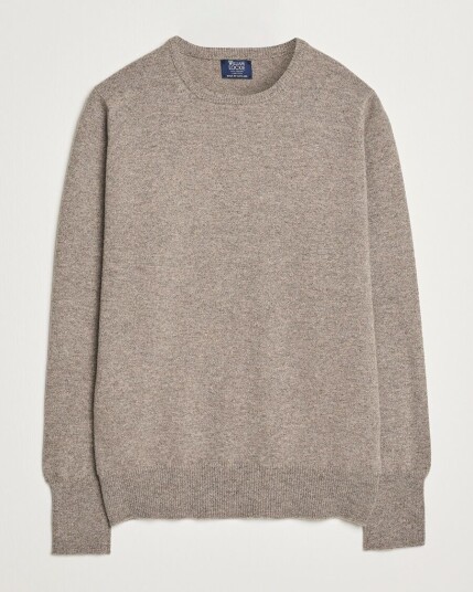 William Lockie Rob Lambswool Crewneck Vole William Lockie Rob Lambswool Crewneck Vole