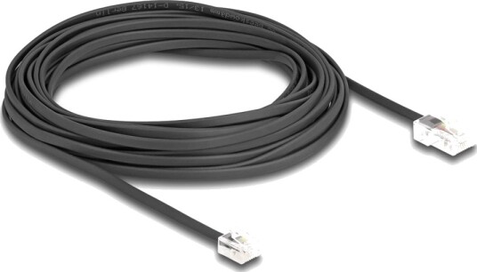 Delock Telefonkabel Rj 45 Hann Til Rj 11 Hann 10 M Svart