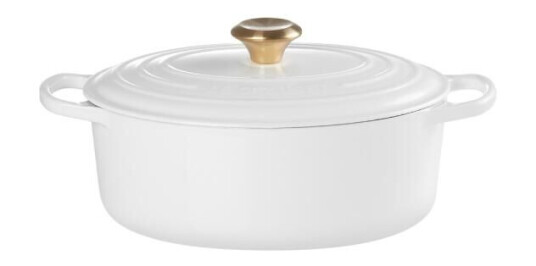 Le Creuset Signature oval støpejernsgryte 27 cm 4,1L white