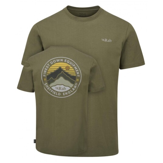 Rab Basecamp 3 Peak Tee Herre, Lkh Light Khaki, XL