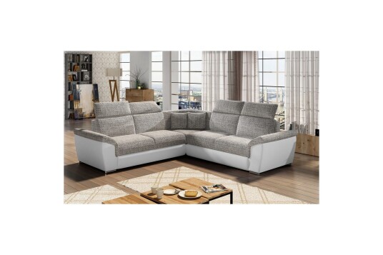 Hjørnesofa Eltap Federico 266x102x266 cm Berlin 01 Soft 17 Grå Universell
