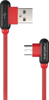 Kabel Usb-CM Vinkelt Venstre->Usb-AM 2.0 1M Vinkelt Venstre/Høyre Rød Natec Prati Kabel Usb-CM Vinkelt Venstre->Usb-AM 2.0 1M Vinkelt Venstre/Høyre Rød Natec Prati
