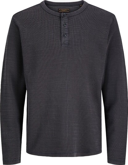 Jack & Jones T skjorte Jprbluaaron LS Henley Tee Blå