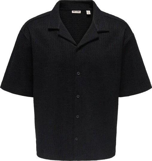 ONLY & SONS Onsandre Rlx Ss Shirt   Black   XS