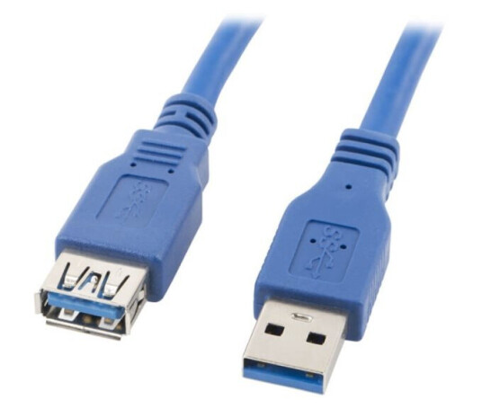 USB Skjøteledning 3.0 AM AF Blå 3 meter
