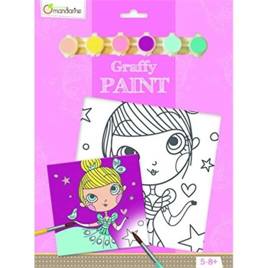 Avenue Mandarine Graffy Paint Book Princess Avenue Mandarine Graffy Paint Book Princess