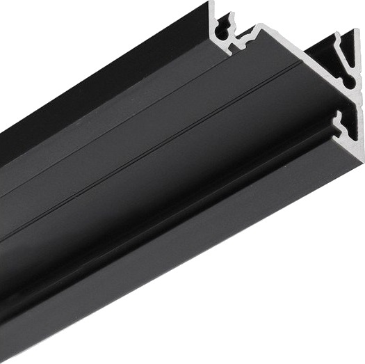 Topmet 1m aluprofil CORNER14 EE7F/TY Svart anodisert hjørne LED skinne Topmet 1m aluprofil CORNER14 EE7F/TY Svart anodisert hjørne LED skinne