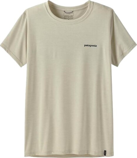Patagonia Women"s Capilene Cool Daily Shirt Boardshort Logo Dyno White M